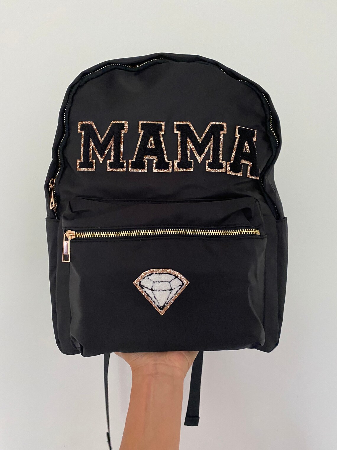 BAG ONLY Nylon Backpacks Nylon Customizable Backpack School Etsy