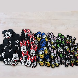 2.5 INCH Iron on Mickey and friends embroidered patch- Donald duck patch- daisy patch- Pluto patch- goofy patch- Minnie Mouse patch