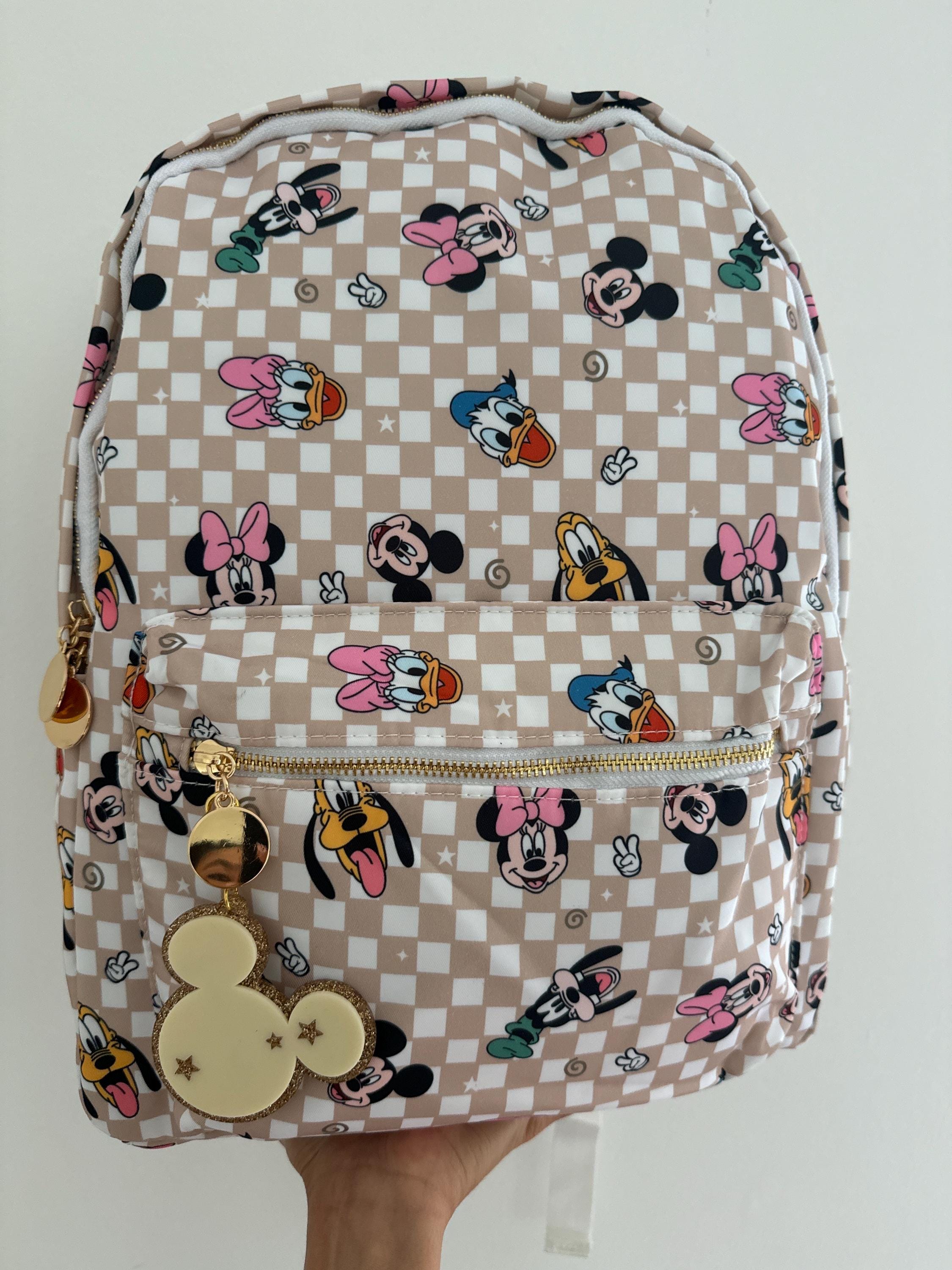 Mini Checkerboard Mickey Backpack - Black & Cream Amazon.com: Loungefly Mickey Mouse Checkered Texture Mini  main image 3