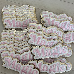 Disney magic castle patch- Disney embroidered glitter patch- magic Disney iron on patch