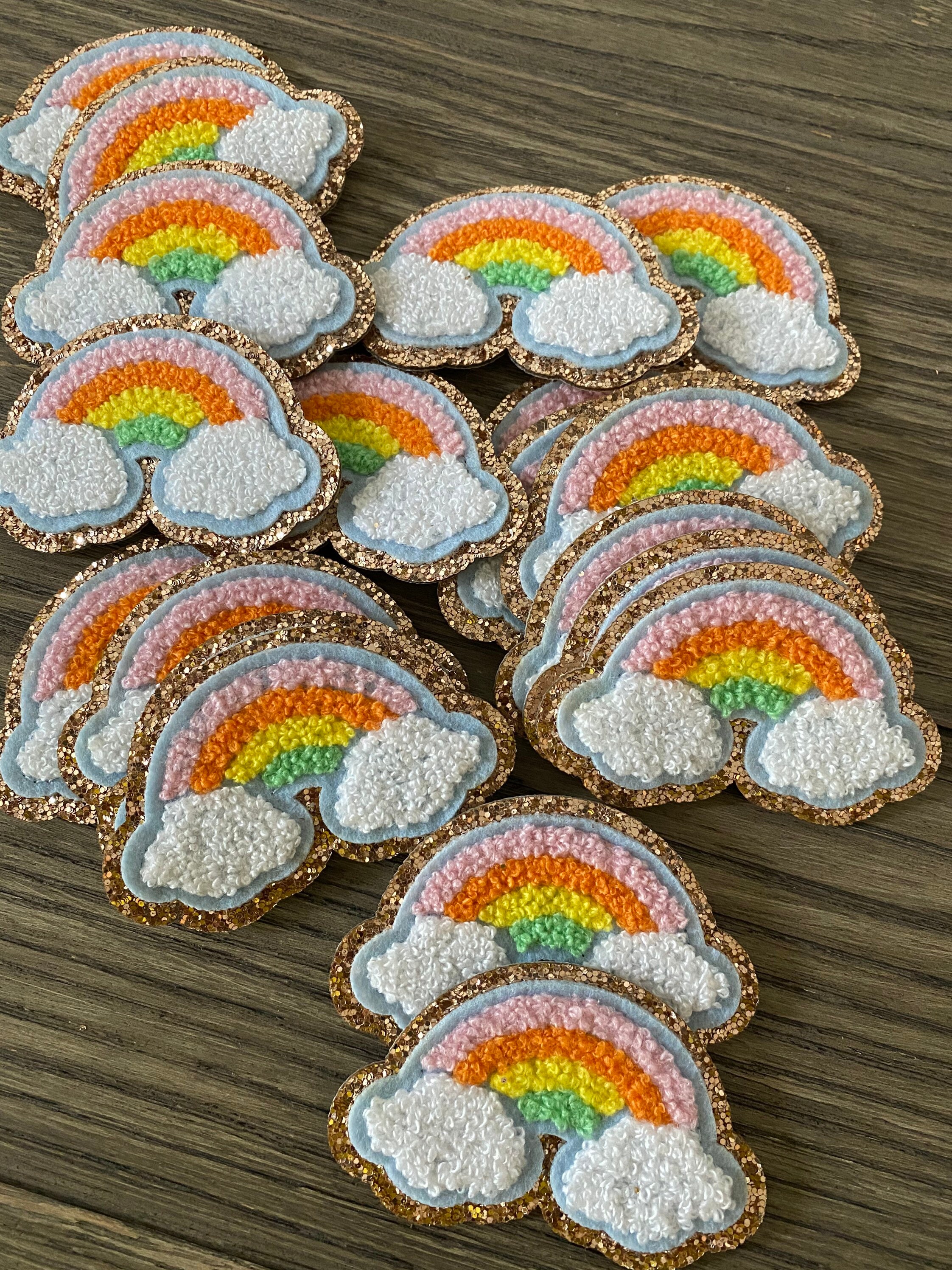 ADHESIVE rainbow patch- sticker rainbow patch- laptop rainbow sticker-