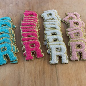 2 Inch Chenille Iron on Letter 2 Inch Chenille Letter Patch Chenille ...