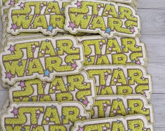 IRON ON chenille Star Wars chenille patch- chenille Star Wars patch- chenill Disney patch