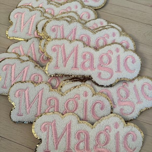 Large Disney magic castle patch- Disney embroidered glitter patch- magic Disney iron on patch