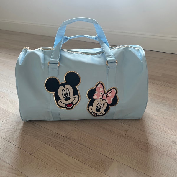 personalized Nylon duffle bag- customizable nylon duffle bag- nylon luggage- Disney duffle bag