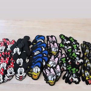 3.5 INCH Mickey and friends embroidered iron on patch- Donald iron on patch- daisy iron on patch- goofy iron on patch- Pluto iron on patch