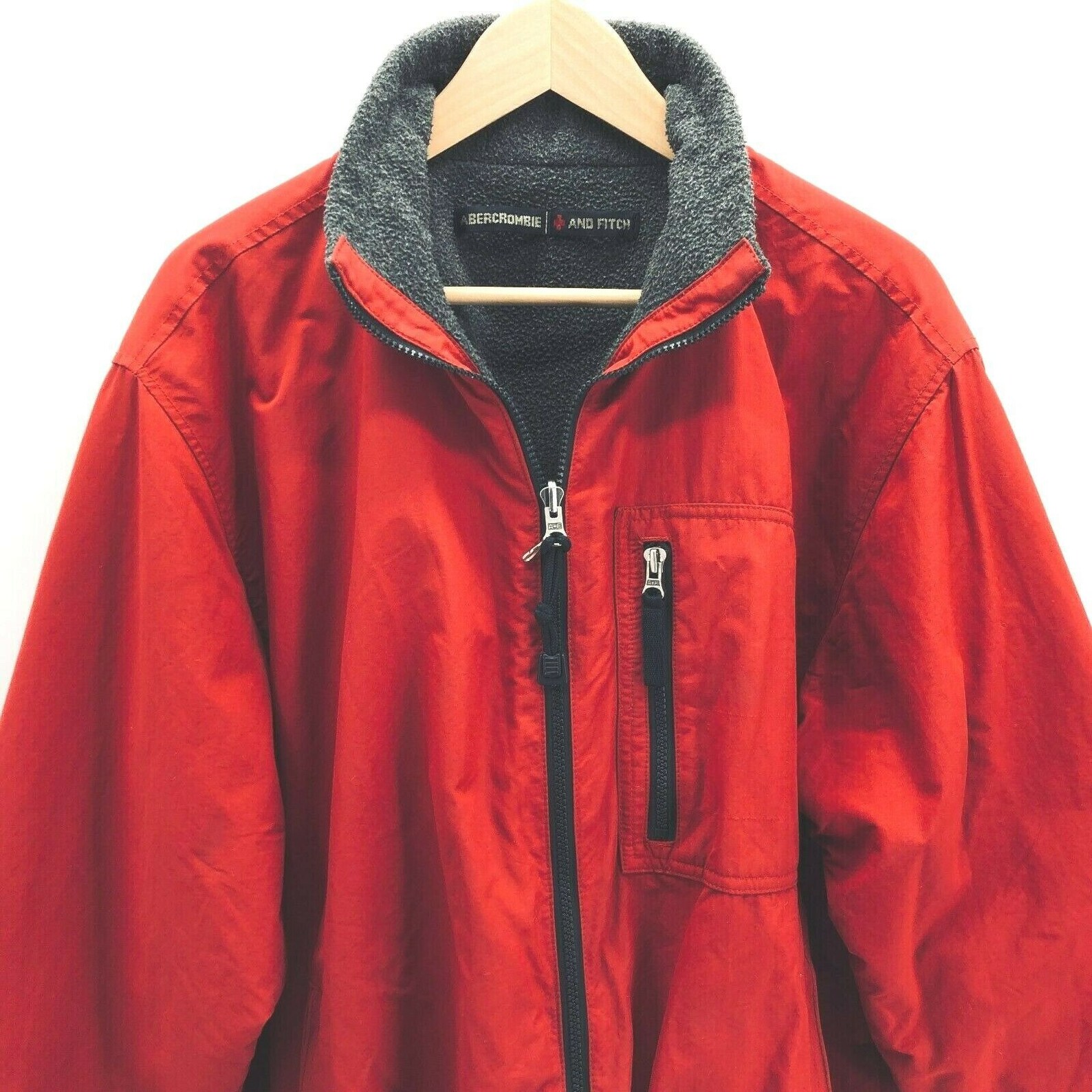 Vintage Abercrombie & Fitch Men's Jacket Reversible Gray Etsy