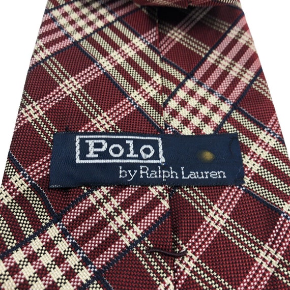 Vintage Polo Ralph Lauren Tie Designer Silk Handm… - image 7