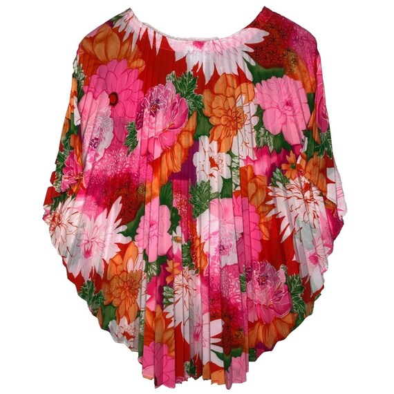 Vintage 60s Hawaiian Aloha Tiki Accordion Top Blo… - image 3