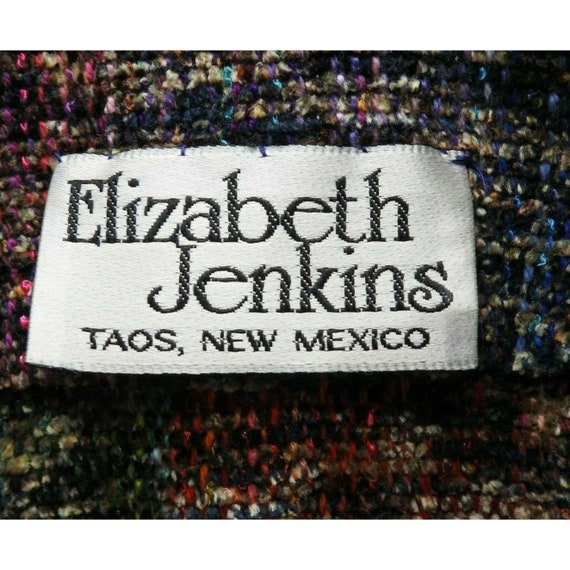 Vtg Elizabeth Jenkins Sweater Vest Pockets Fiber … - image 7