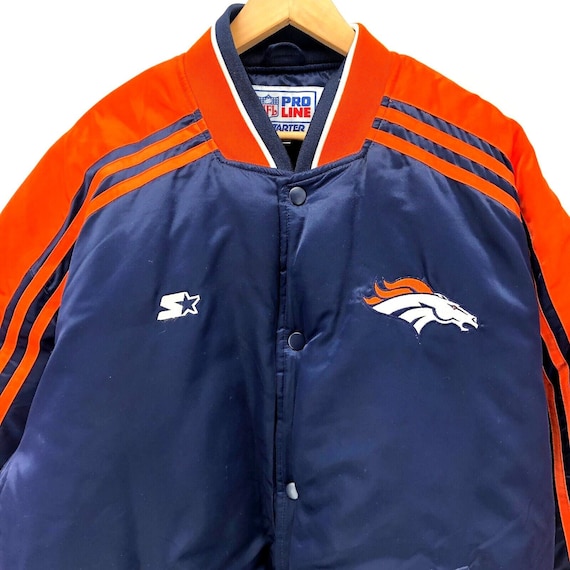 Vintage 90s Denver Broncos Men’s Satin Jacket XXL… - image 2