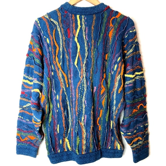 Vintage COOGI Blues Sweater Australia 3D Multicol… - image 3