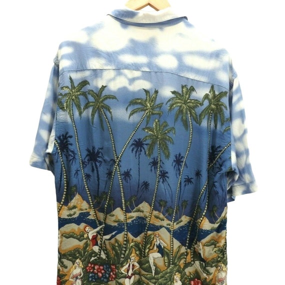 Vintage Pierre Cardin Men's Hawaiian Shirt Palm A… - image 3