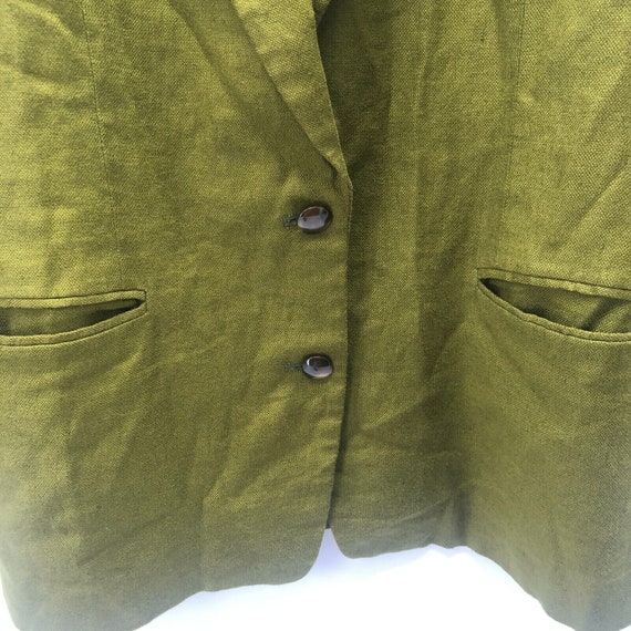 Vintage Anne Klein II Blazer Jacket Green Lagenlo… - image 5