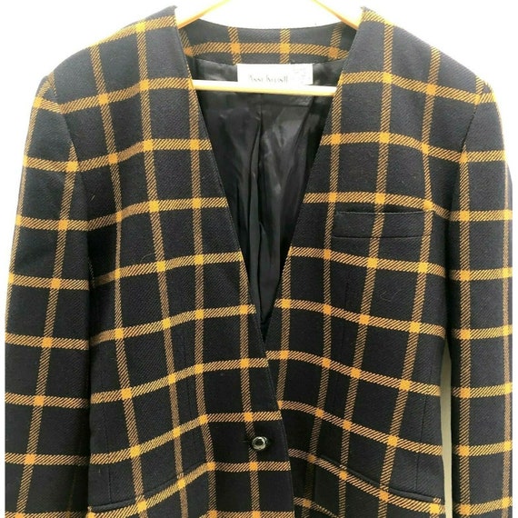 Anne klein plaid blazer cheap