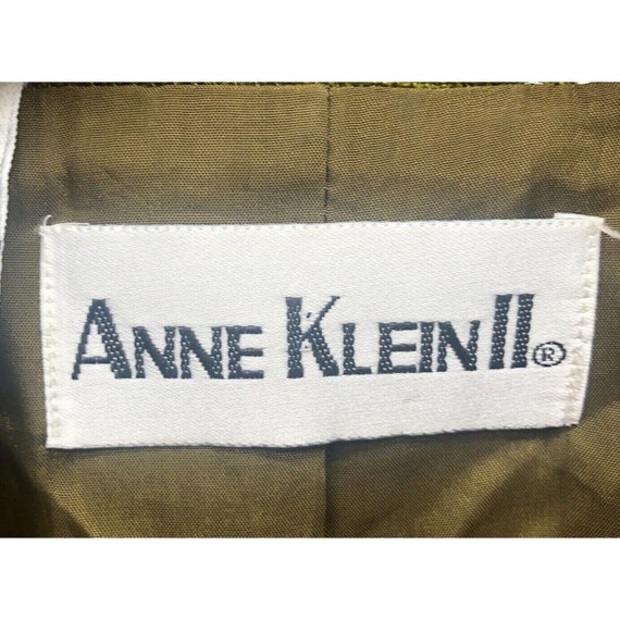 Vintage Anne Klein II Blazer Jacket Green Lagenlo… - image 10