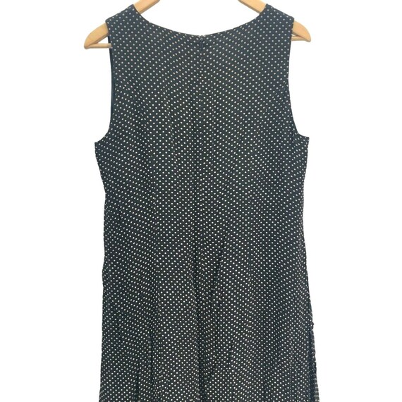 Vintage April Cornell Trading Dress Polka Dots Bl… - image 4