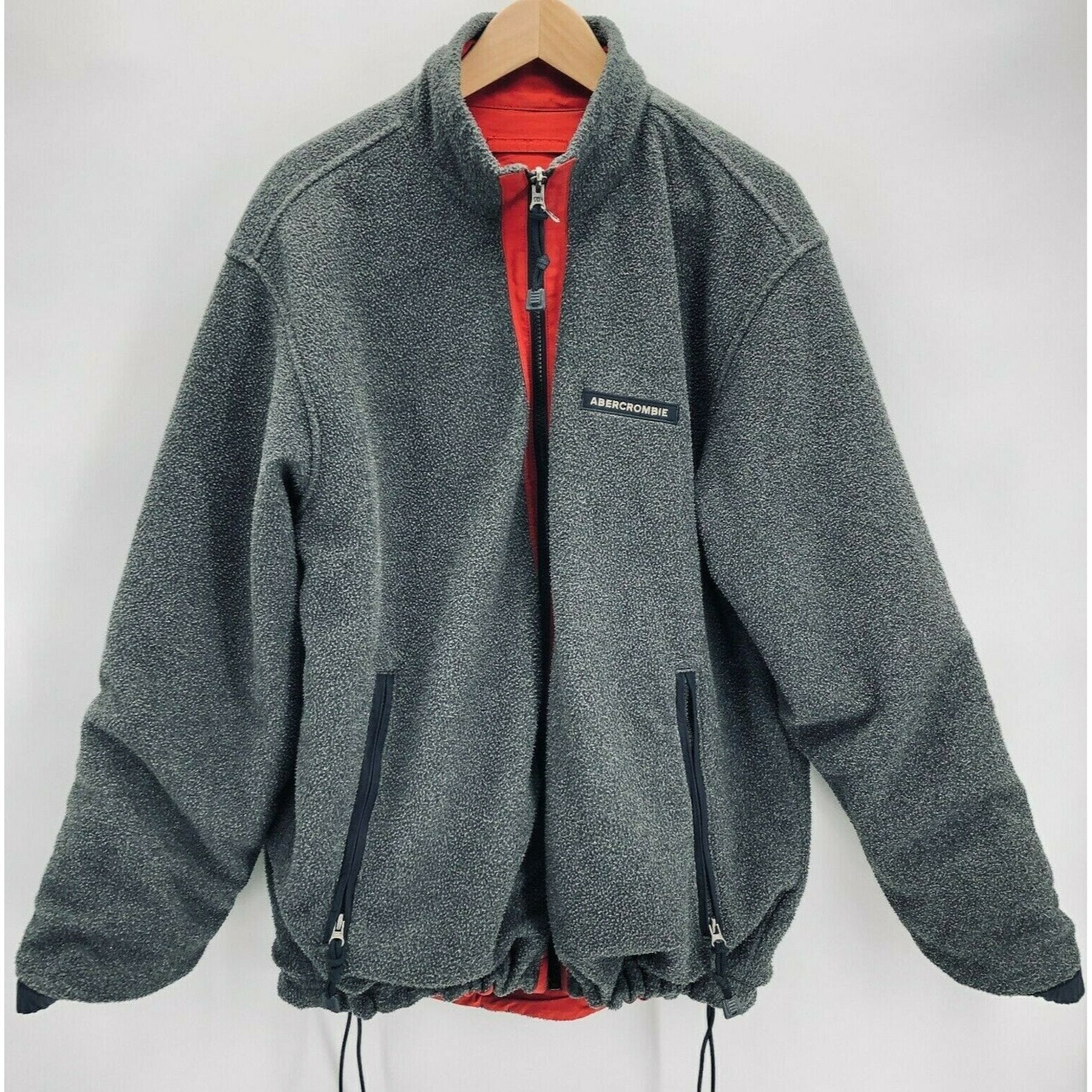 Vintage Abercrombie & Fitch Men's Jacket Reversible Gray - Etsy