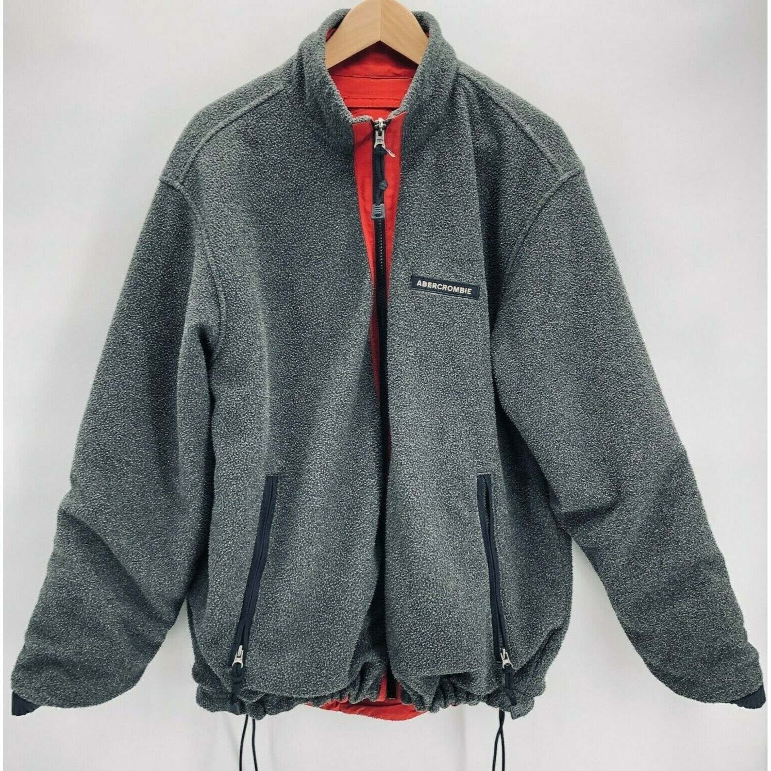 Vintage Abercrombie & Fitch Men's Jacket Reversible Gray Etsy