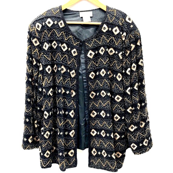 Sequin jacket top size 20