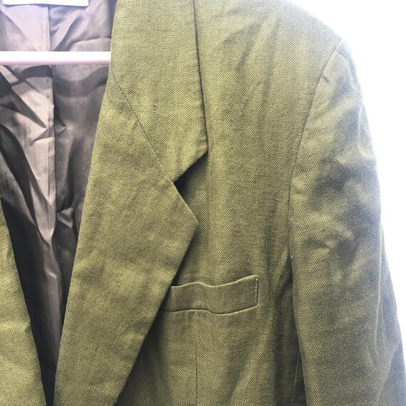 Vintage Anne Klein II Blazer Jacket Green Lagenlo… - image 6