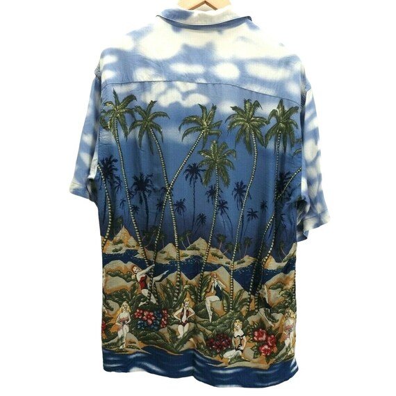 Vintage Pierre Cardin Men's Hawaiian Shirt Palm A… - image 4