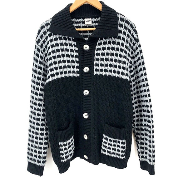 Vintage Bayer Cardigan Sweater Small ? Pockets Gr… - image 1