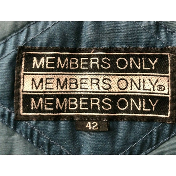 Vintage Members Only Mens Jacket Size 42 Large Gr… - image 10