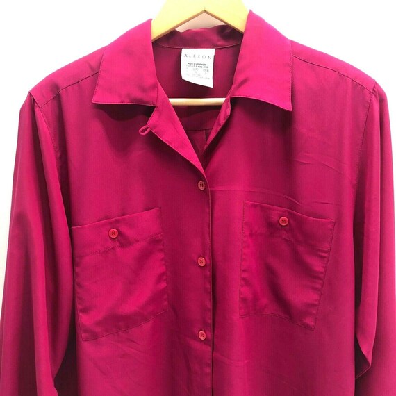Vintage Alexon Blouse Shirt Fuchsia 