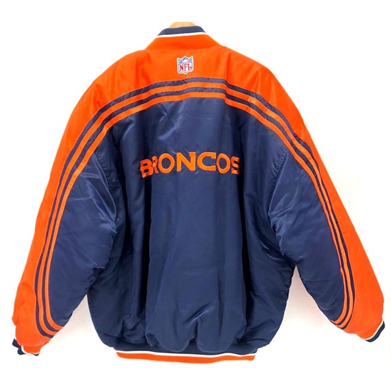 Vintage 90s Denver Broncos Men’s Satin Jacket XXL… - image 3