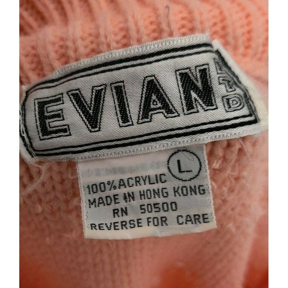 Vintage 80s Evian Womens Sweater Pullover Acrylic… - image 9