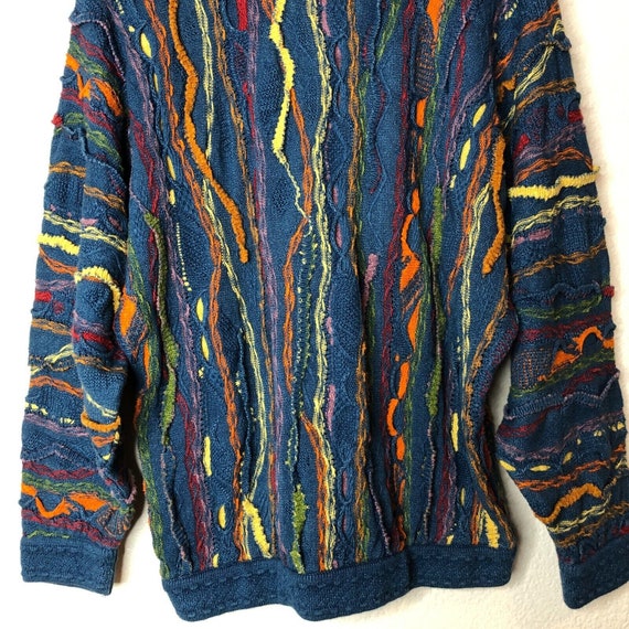 Vintage COOGI Blues Sweater Australia 3D Multicol… - image 8