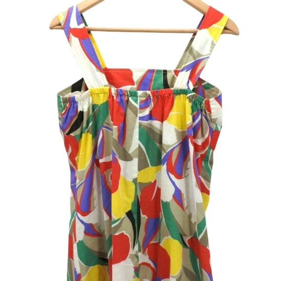 Vintage 50s D'Allairds Dress Sundress Abstract Fl… - image 3