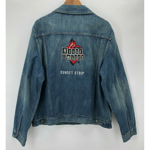 Vintage 90s HOUSE OF BLUES Sunset Strip Denim Jack