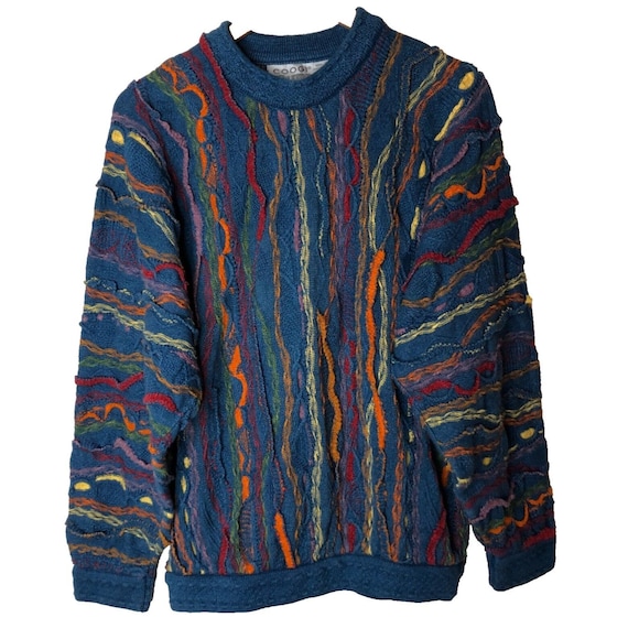 Vintage COOGI Blues Sweater Australia 3D Multicol… - image 1