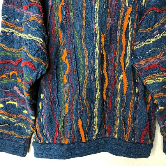 Vintage COOGI Blues Sweater Australia 3D Multicol… - image 9