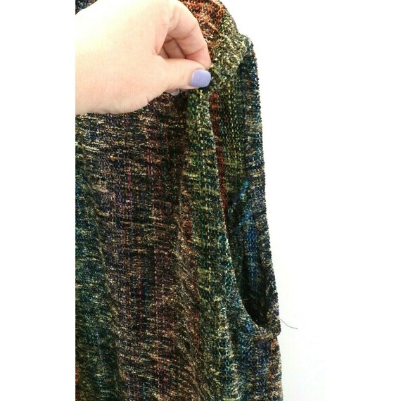 Vtg Elizabeth Jenkins Sweater Vest Pockets Fiber … - image 8