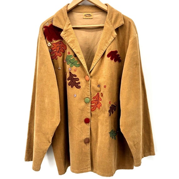 Vintage Autumn Creations Corduroy Blazer Jacket S… - image 1