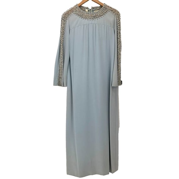 Vintage 60s Harvey Berin Maxi Dress Gown Size 8 ?… - image 1