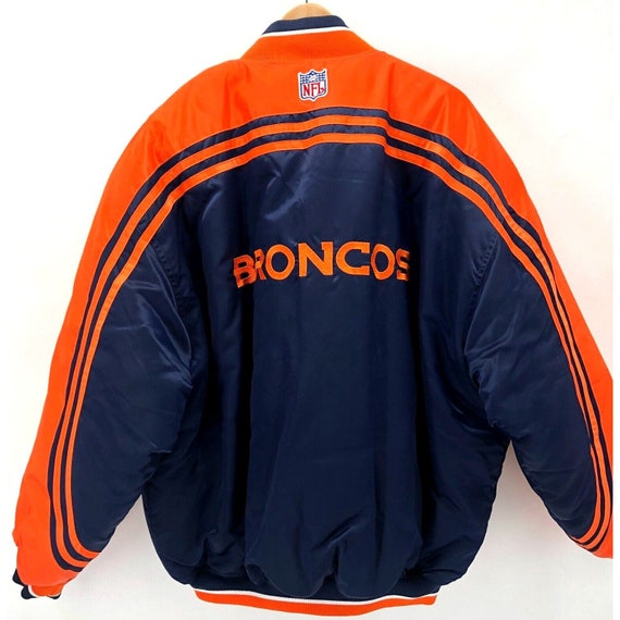 Vintage 90s Denver Broncos Men’s Satin Jacket XXL… - image 4