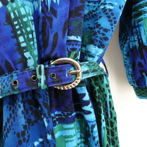 Vintage Breli Originals Dress Secretary Geek Blue… - image 5