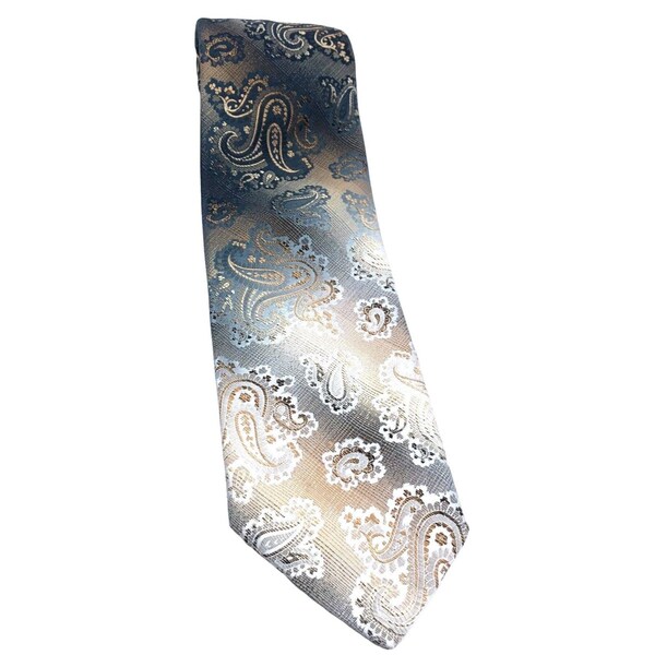 Vintage Don Loper of California Tie Ombre Paisley Mod Rockabilly Grandpa Wide