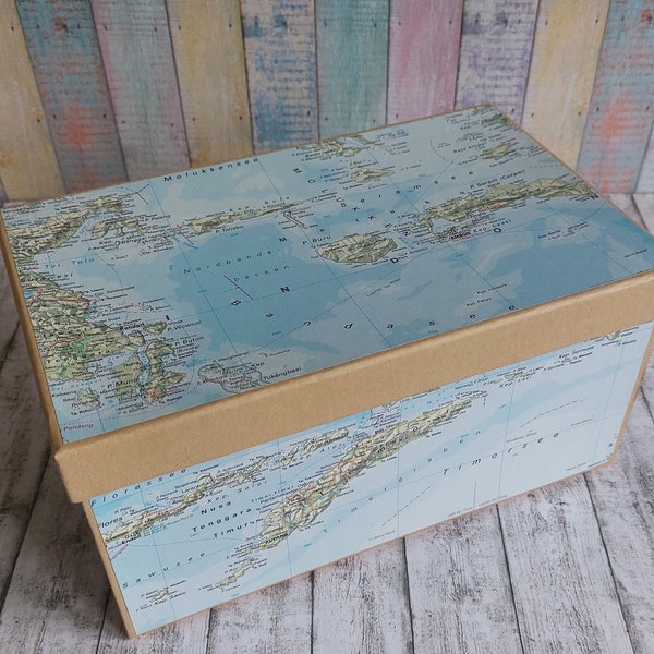 Geschenk Box Molukken • Indonesien • Südsee • Ozeanien • Australien • Schachtel • Urlaub • Hochzeit • Geburtstag • Sammeln • DIY • Handmade