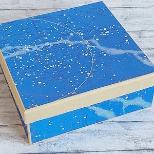 Coffret Cadeau Ciel étoilé • Etoile polaire • Constellations • Signes du zodiaque • Astronomie • Mariage • Anniversaire • DIY • Fait main • Upcycling