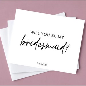 Willst du meine Brautjungfer sein Karte, Brautjungfer Vorschlag, Trauzeugin Vorschlag, Brautjungfer Canva Datei, Brautparty druckbar, Hochzeitsdrucke