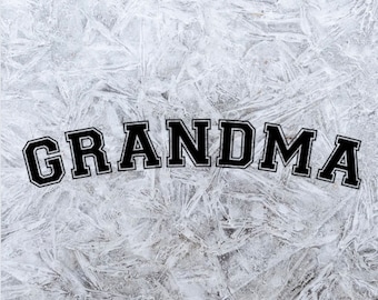 Grandma Varsity Letter Png Svg, New Grandma Png, Png for Grandma, Commercial PNG