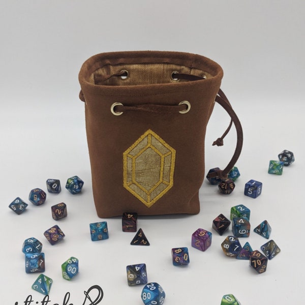 Embroidered Dice Bag Etsy