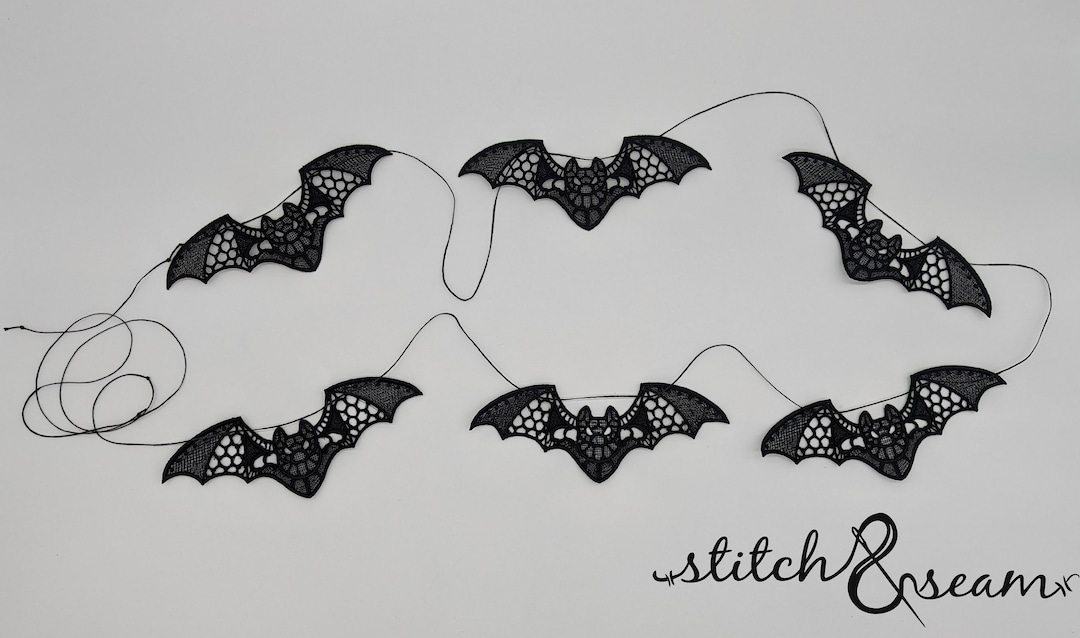 Freestanding Lace Bat Garland Etsy