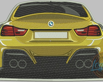 BMW car embroidery design