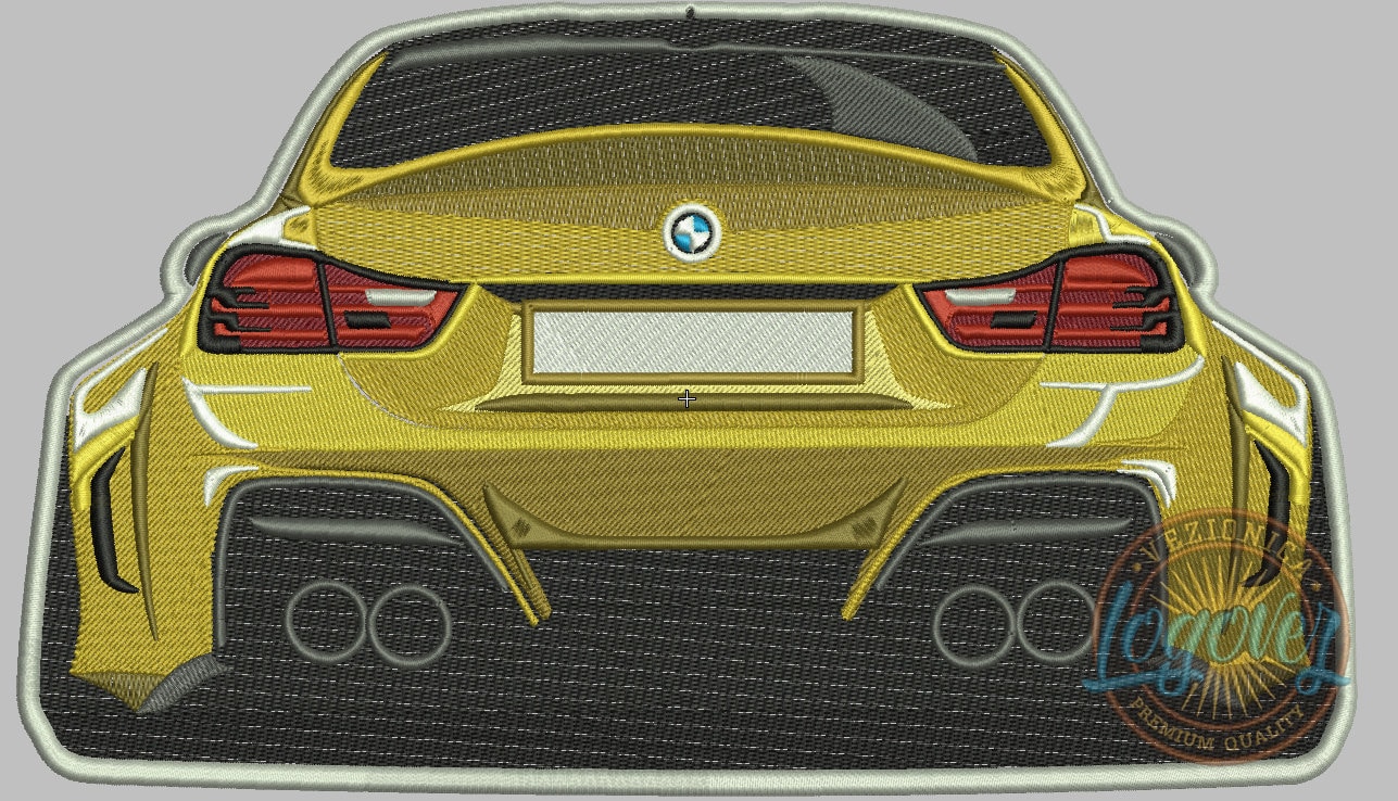 BMW Car Embroidery Design Etsy